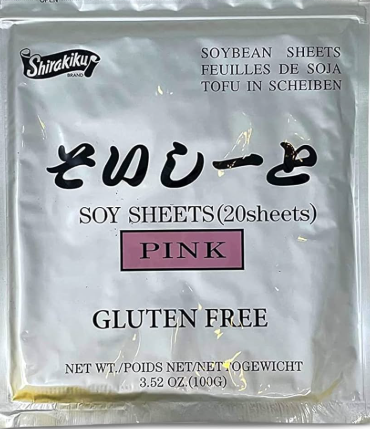 [FD-61-12] AJITAKU 豆皮粉色 Soy Sheets Pink 20PCS  (20)