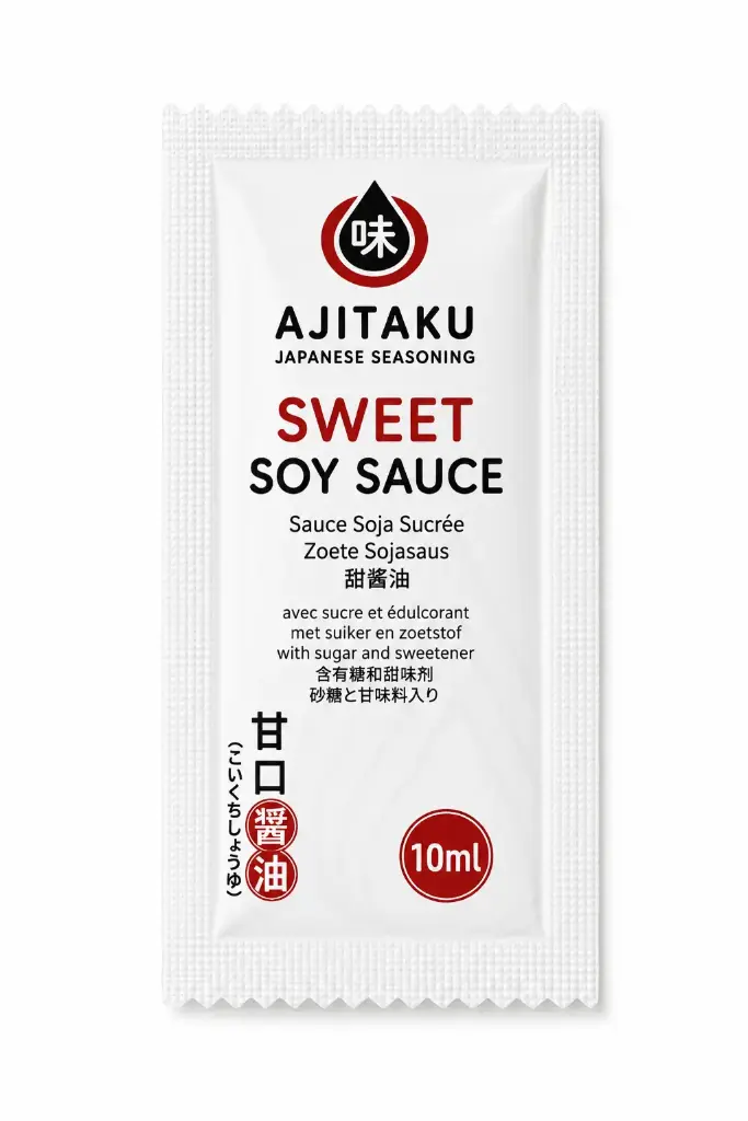 [B3-1-1] 味匠 外卖甘口甜酱油- AJITAKU Sweet Soy Sauce 10 ml x 300（3）