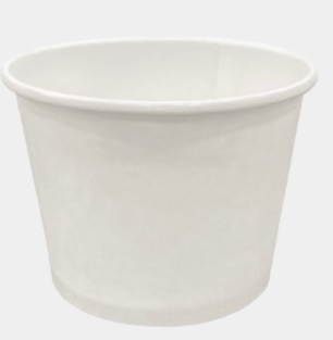 白牛皮汤碗含盖 White Paper Soup 260 ml 1000set  9oz  #30+00