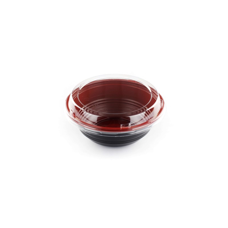 塑料圆碗红 Poke bowl 550 plastic 14cm 300set  HD -550 