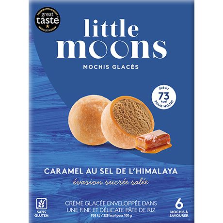 [FM-07 -21] 海盐焦糖 / LITTLE MOONS Creamy Salted Caramel Mochi Ice Cream32g * 6 (10)