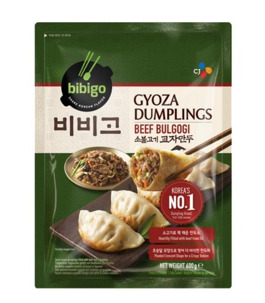 韩国 牛肉饺子BIBIGO  Gyoza Beef Bulgogi & Vegetable  600g（12）