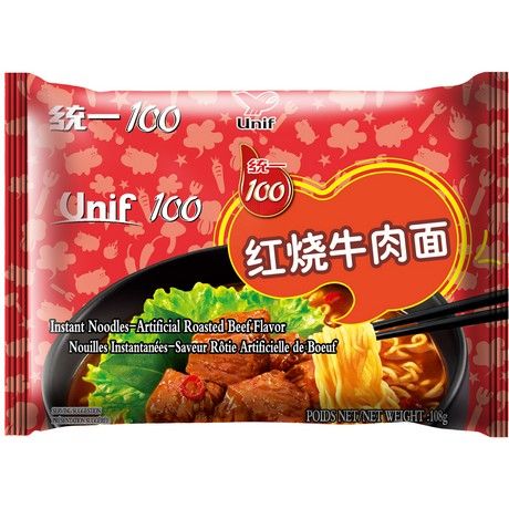 统一牛肉 方便面 Instant Noodles Roasted Beef 24*108g