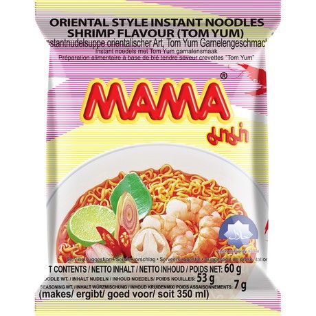 [a1-2-1/1] 方便面 MAMA  Instant Noodles Shrimp Tom Yum 30*60g