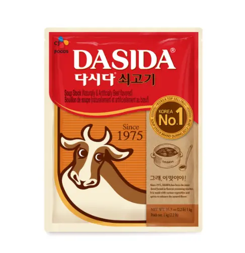韩国 牛肉汤底 Dashida bœuf poudre pour bouillon KR 1kg*(10)