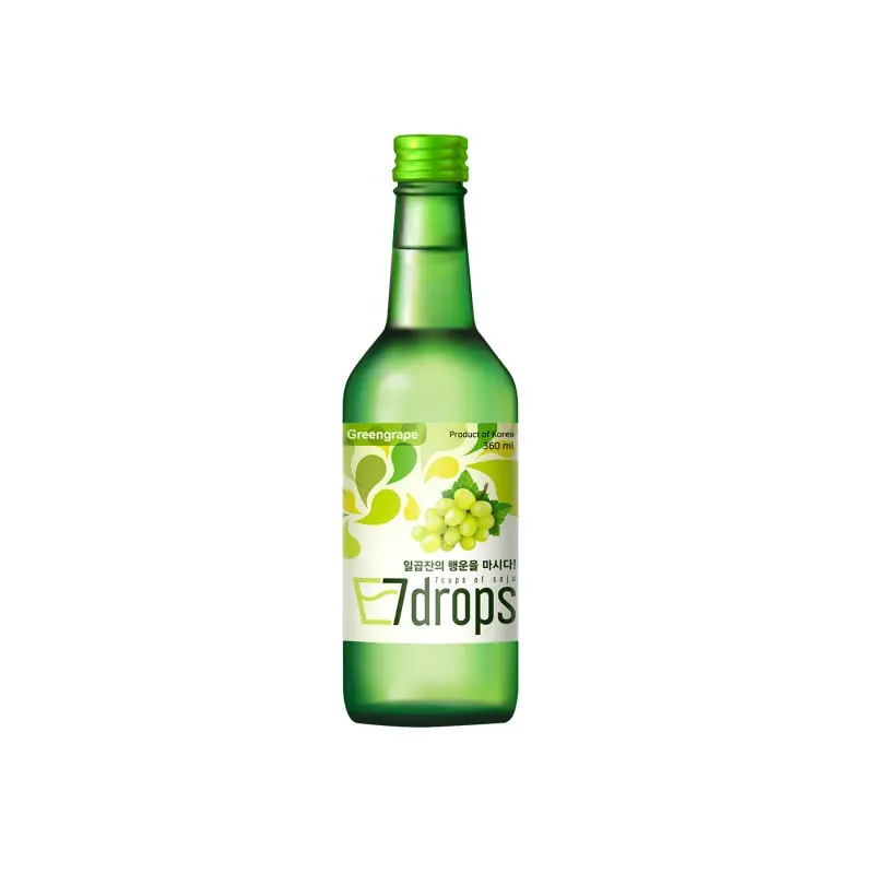 韩国烧酒 白葡萄 SOJU GRAPE 12% 7DROPS KR 350ml x 20