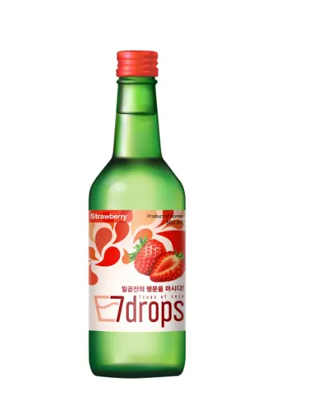 [A2-1-2] 韩国烧酒 草莓SOJU Fraise 12% 7DROPS KR 360ml*(20)