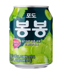 [a1-1-2/2] 韩国罐装白葡萄汁 Boisson de raisin blanc HTB KR 238ml*12  （6）