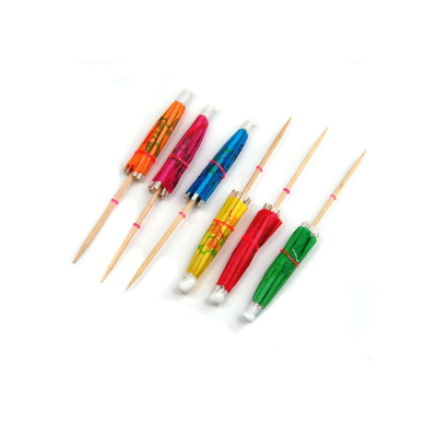 [E0-2] 小竹伞 Bamboo Cocktail Umbrellas 10cm x 100