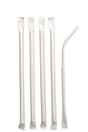 [PT041-012] 7mm 纸吸管 Pailles papier kraft 23cm Ø7mm 100p*(50) (23 cm)