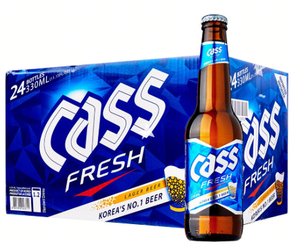 [b1-1-1] 韩国客思啤酒 CASS Fresh KR 330ml x 24